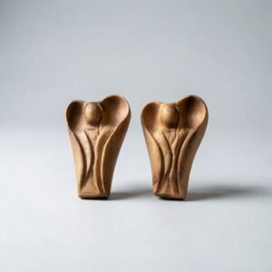 olive wood angel figurines